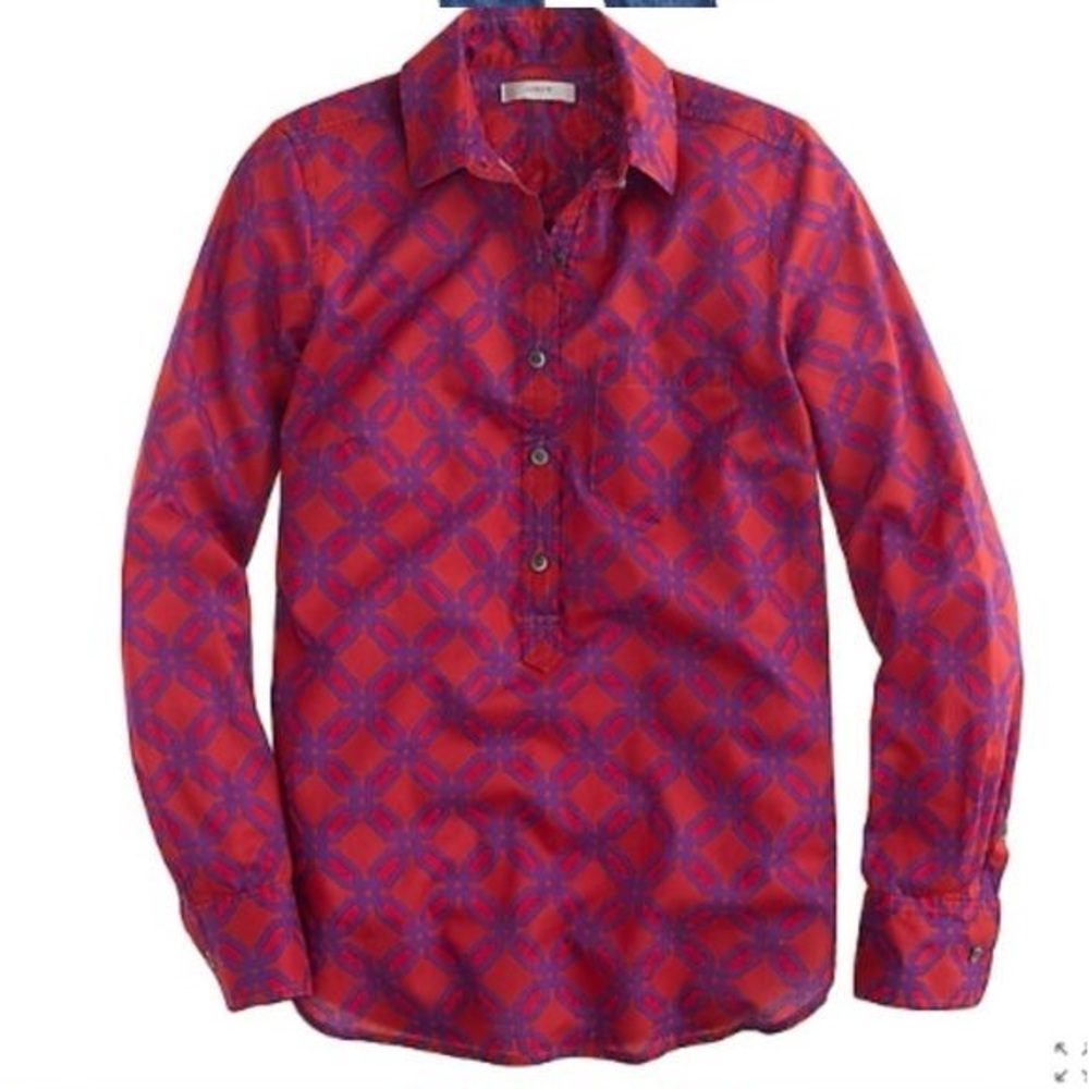 J. Crew Popover In Ratti Geo Print - image 2